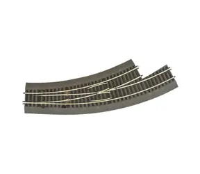 Roco 42572 Line - Výhybka BWL3/4 oblouková levá s podložím / Měřítko: H0 (1:87) / Rádius: 481.2 & 419.6 mm / od 15 let