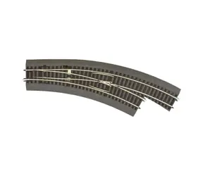 Roco 42573 Line - Výhybka BWL3/4 oblouková pravá s podložím / Měřítko: H0 (1:87) / Rádius: 481.2 & 419.6 mm / od 15 let