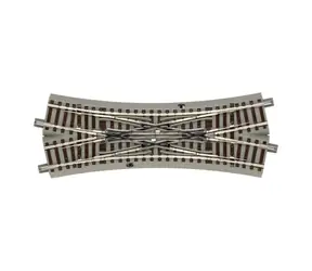 Roco 61164 Geoline - Výhybka křižovatková celá s podložím / Měřítko: H0 (1:87) / Rádius: 502.7 mm / od 15 let