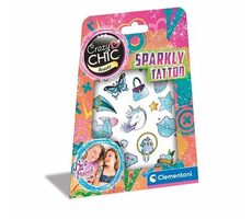 Clementoni Crazy CHIC - Kreativní set - Třpytivé tetovačky / od 6 let