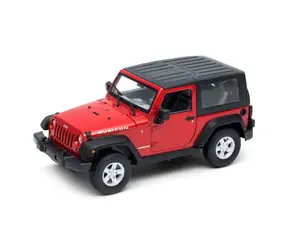 Welly Jeep Wrangler Rubicon (soft top) červená / 1:24 / od 8 let