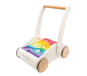 Le Toy Van Petilou Vozík s duhovými kostkami / od 12 měsíců