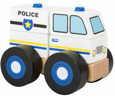 Small Foot Dřevěné skládací auto policie / od 18 měsíců