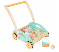 Small Foot Vozík s kostkami / od 12 měsíců