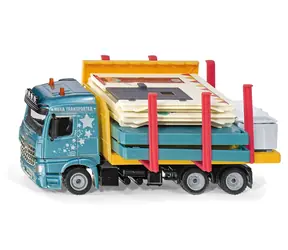 SIKU Super - nákladní auto převážející montovaný dům / 1:50 / od 3 let