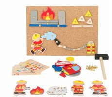 Small Foot Kreativní zatloukací hra Hasiči / od 6 let
