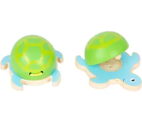 Small foot Kastaněty mořští živočichové modro-zelená želvička 1 ks / od 3 let