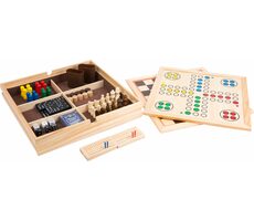 Small Foot Dřevěný soubor her 9v1 / od 6 let