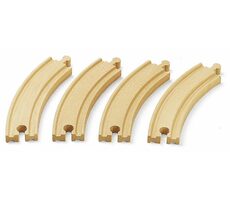 BRIO Dlouhé zatáčky 170 mm 4 ks / od 3 let