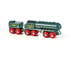 BRIO Rychlý šedý vlak s vagonem / od 3 let