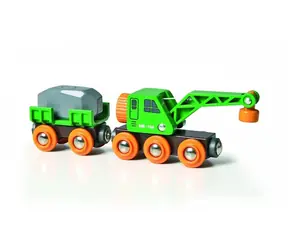 BRIO Vagon + jeřáb / od 3 let
