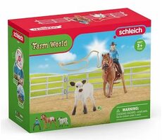 Schleich Farm World 42577 Kovbojská zábava s lasy / od 3 let