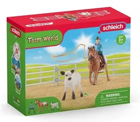 Schleich Farm World 42577 Kovbojská zábava s lasy / od 3 let