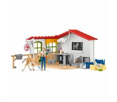 Schleich Farm World 42502 Ordinace veterináře s domácími zvířaty / od 3 let