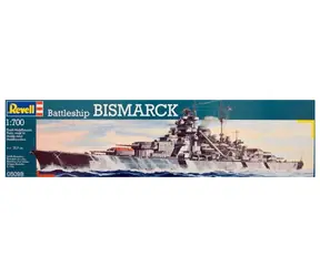 Revell 05098 Battleship Bismarck / Plastikový model / 1:700 / Počet dílků 295 / Obtížnost 5