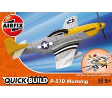 Airfix Quick Build P-51D Mustang / Plastikový model / 38 dílků / Obtížnost 1