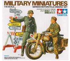 TAMIYA 35241 German Motorcycle Orderly Set / Plastikový model / 1:35 / Počet dílků: 50
