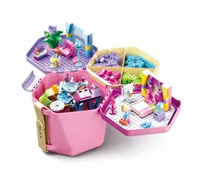 Sluban Bucket Bricks M38-B0830 Kbelík s kostkami růžový / Počet dílků|figurek: 2|348 / od 4 let