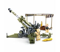 Sluban Model Bricks M38-B0890 Kanon M777 Howitzer / LEGO - kompatibilní / Počet figurek|dílků: 2|258 / od 10 let