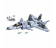 Sluban Model Bricks M38-B0931 Stíhací letoun Chengdu J-20 / LEGO - kompatibilní / Počet figurek|dílků: 1|926 / od 10 let