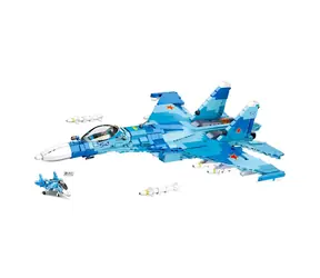 Sluban Model Bricks M38-B0985 Stíhací letoun Su-27 2v1 / LEGO - kompatibilní / Počet figurek|dílků: 1|1040 / od 8 let