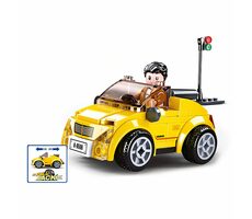 Sluban Town M38-B0900 Žlutý kabriolet / LEGO-kompatibilní / Počet figurek|dílků: 1|85 / od 6 let