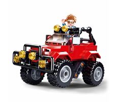 Sluban Town M38-B0902 Džíp červený / LEGO-kompatibilní / Počet figurek|dílků: 1|135 / od 6 let