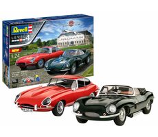 Revell 05667 Gift Set Jaguar 100th Anniversary / Plastikový model / 1:24 / Obtížnost 4 / Počet dílků 287