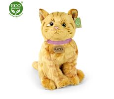 RAPPA Plyšová kočka hnědá 25 cm / ECO-FRIENDLY / od 0 měsíců