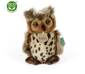 RAPPA Plyšová sova 20 cm / ECO-FRIENDLY / od 0 měsíců