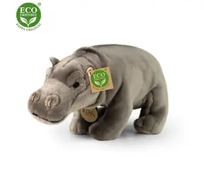 RAPPA Plyšový hroch stojící 30 cm / ECO-FRIENDLY / od 0 měsíců