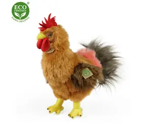 RAPPA Plyšový kohout stojící 33 cm / ECO-FRIENDLY / od 0 měsíců