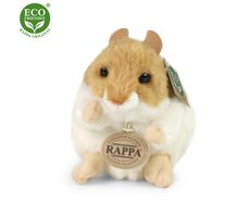 RAPPA Plyšový křeček 13 cm / ECO-FRIENDLY / od 0 měsíců