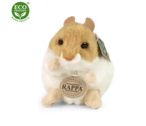 RAPPA Plyšový křeček 13 cm / ECO-FRIENDLY / od 0 měsíců