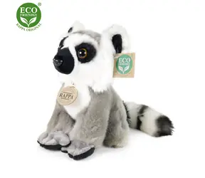 RAPPA Plyšový lemur sedící 18 cm / ECO-FRIENDLY / od 0 měsíců