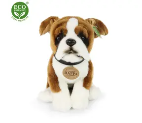 RAPPA Plyšový pes boxer 27 cm / ECO-FRIENDLY / od 0 měsíců