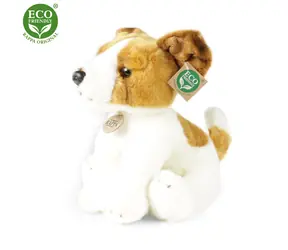 RAPPA Plyšový pes jack russell teriér sedící 30 cm / ECO-FRIENDLY / od 0 měsíců