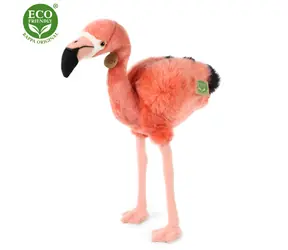 RAPPA Plyšový plameňák 46 cm / ECO-FRIENDLY / od 0 měsíců