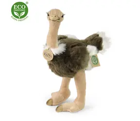 RAPPA Plyšový pštros emu 32 cm / ECO-FRIENDLY / od 0 měsíců