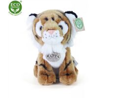 RAPPA Plyšový tygr sedící 18 cm / ECO-FRIENDLY / od 0 měsíců