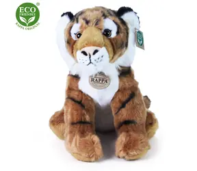 RAPPA Plyšový tygr sedící 30 cm / ECO-FRIENDLY / od 0 měsíců