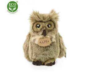 RAPPA Plyšový výr 17 cm / ECO-FRIENDLY / od 0 měsíců