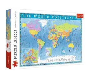 Trefl - Puzzle - Politická mapa světa / 2000 dílků / 96 x 68 cm / věk 12+