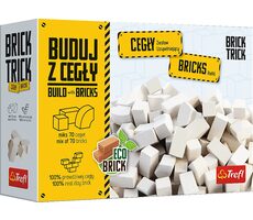 Trefl - Brick Trick Refill Stavební kostky bílé / Počet kostek: 70 / od 6 let