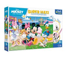 Trefl Primo - Puzzle - Oboustranné puzzle Mickey Mouse: Na pouti SUPER MAXI / 24 dílků / 60 x 40 cm / věk 3+