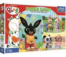 Trefl Primo - Puzzle - Oboustranné puzzle Bing a jeho šťastný den / 15 dílků / 60 x 40 cm / věk 2+