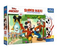 Trefl Primo - Puzzle - Oboustranné puzzle Mickeyho klubík SUPER MAXI / 24 dílků / 60 x 40 cm / věk 3+