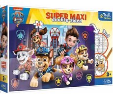 Trefl Primo - Puzzle - Oboustranné puzzle Tlapková patrola: Nová výzva / 24 dílků / 60 x 40 cm / věk 3+