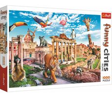Trefl - Puzzle -  Legrační města: Divoký Řím / 1000 dílků / 68.3 x 48 cm / věk 12+