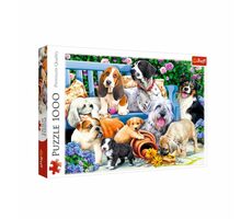 Trefl - Puzzle -  Psi v zahradě / 1000 dílků / 68.3 x 48 cm / věk 12+